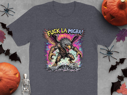 Fuck La Migra Bald Eagle Halloween T-Shirt product