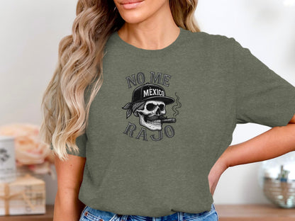 No Me Rajo Graphic Skull T-Shirt Unisex product