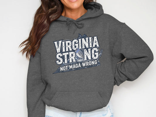 Virginia Strong Not Maga Wrong Hoodie product type