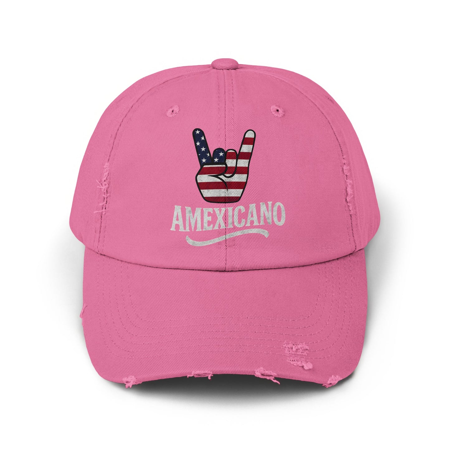 Amexicano Distressed Pink Dad Hat Unique Cap product type