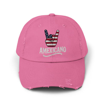 Amexicano Distressed Pink Dad Hat Unique Cap product type
