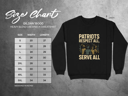 Patriots Respect All Serve All Sweatshirt product type