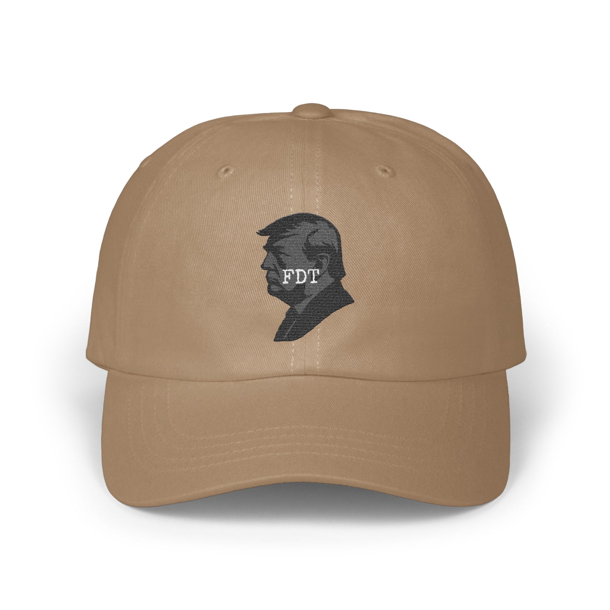 FDT Silhouette Design Embroidered Khaki Hat product type