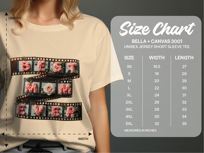 Floral Filmstrip Design Short Sleeve Tee Product