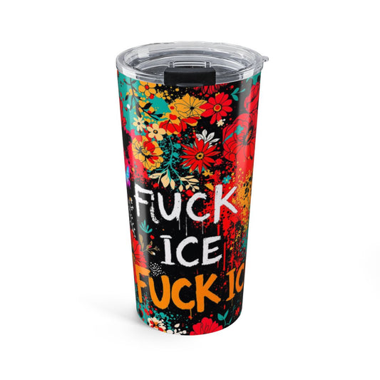 Colorful Floral F*** ICE Design Tumbler