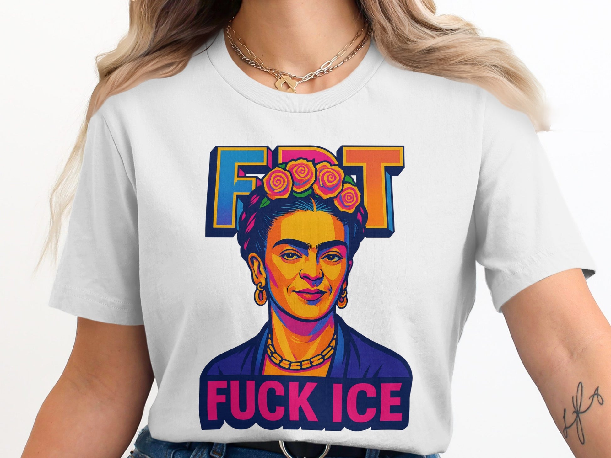 Unique FDT Fuck Ice Graphic Design T-shirt Product