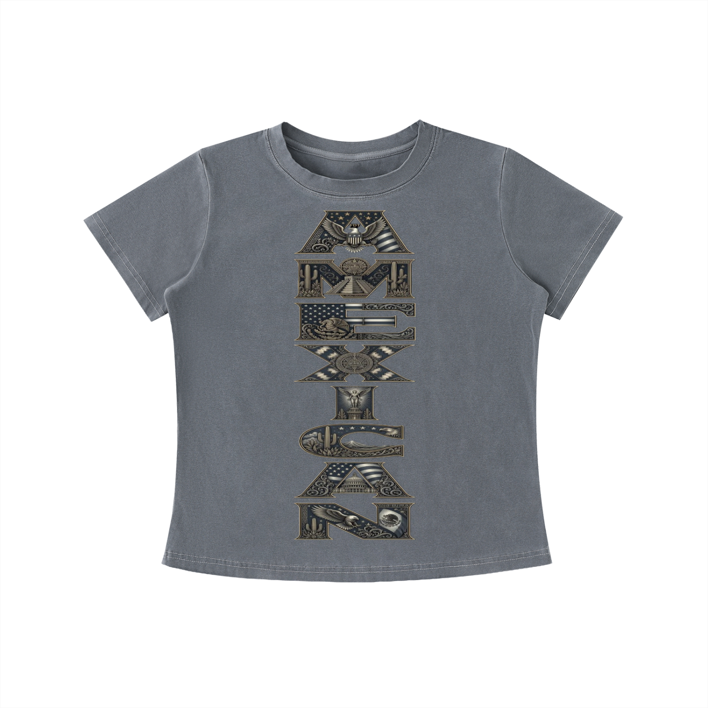 AMEXICAN Vintage Wash Slim Fit T-shirt