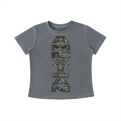 AMEXICAN Vintage Wash Slim Fit T-shirt