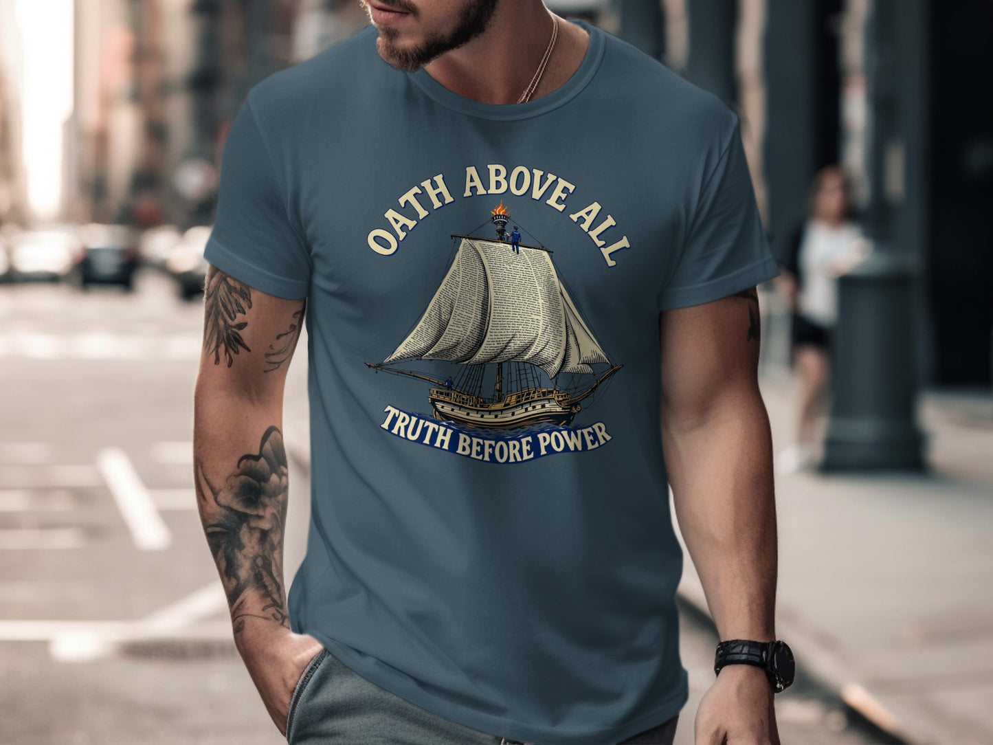 Oath Above All Truth Before Power Graphic T-Shirt