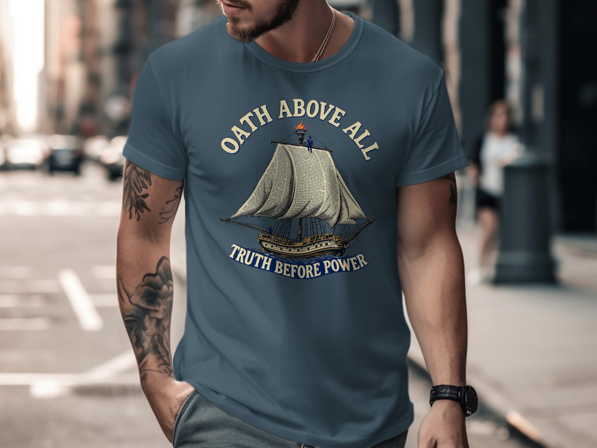 Oath Above All Truth Before Power Graphic T-Shirt