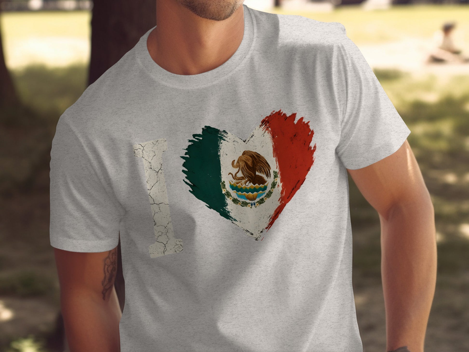 I Love Mexico Heart Design Graphic T-shirt product