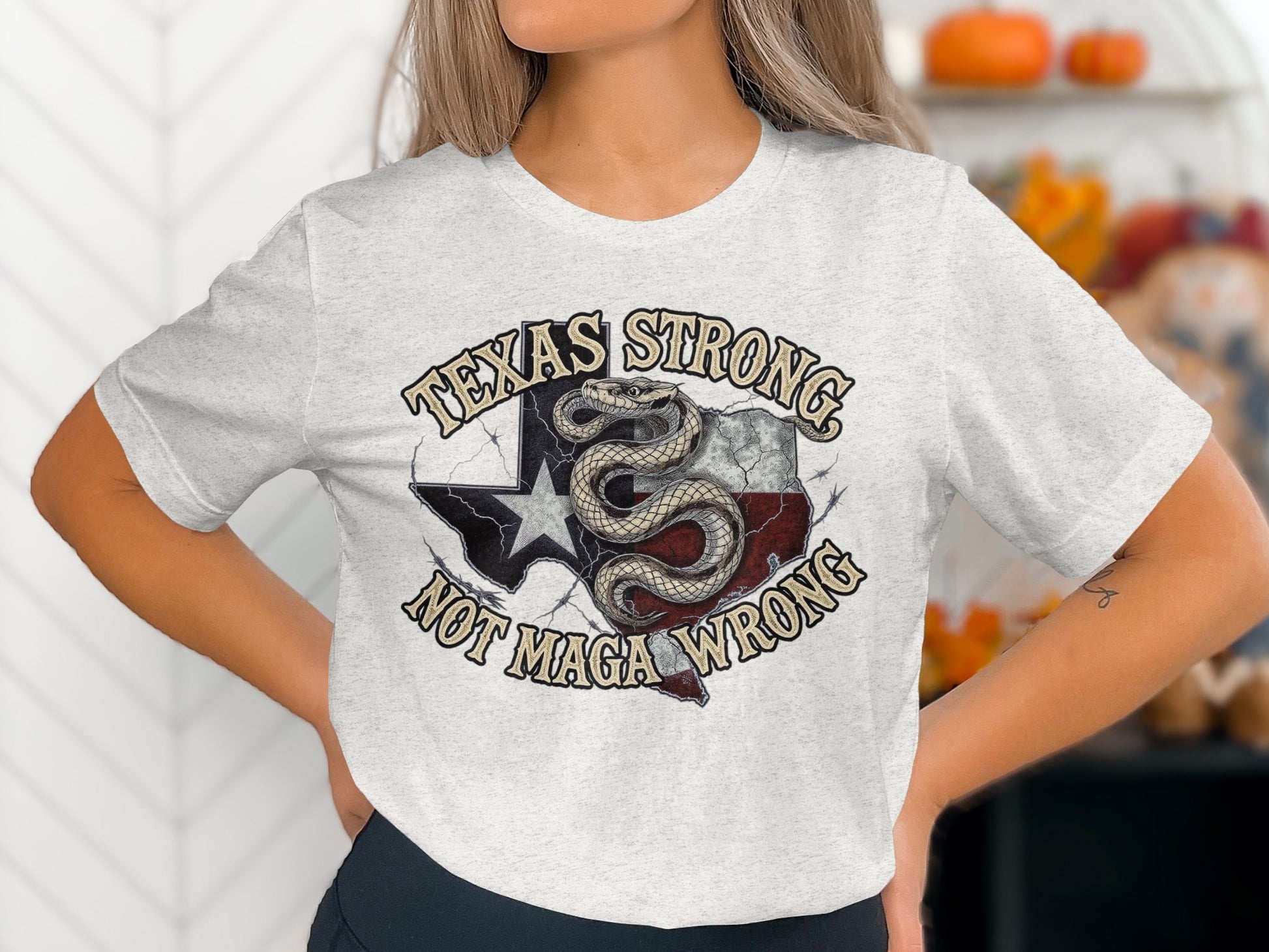 Texas Strong Not Maga Wrong Graphic T-shirt product type