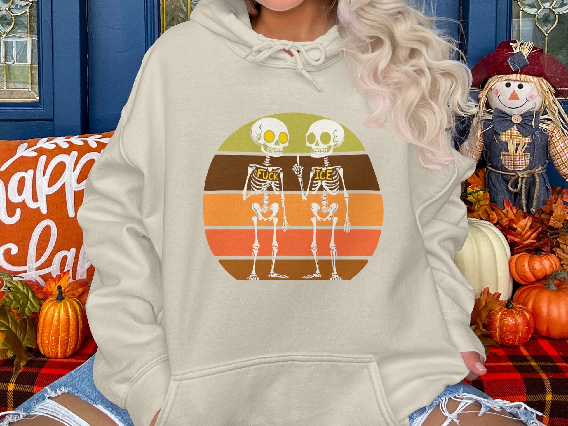 Funny Halloween Skeletons Graphic Hoodie product