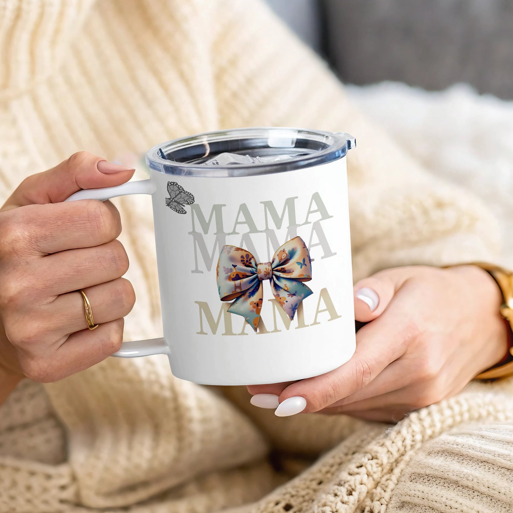 Mama Bow Design Insulated Coffee and Tea Mug product
