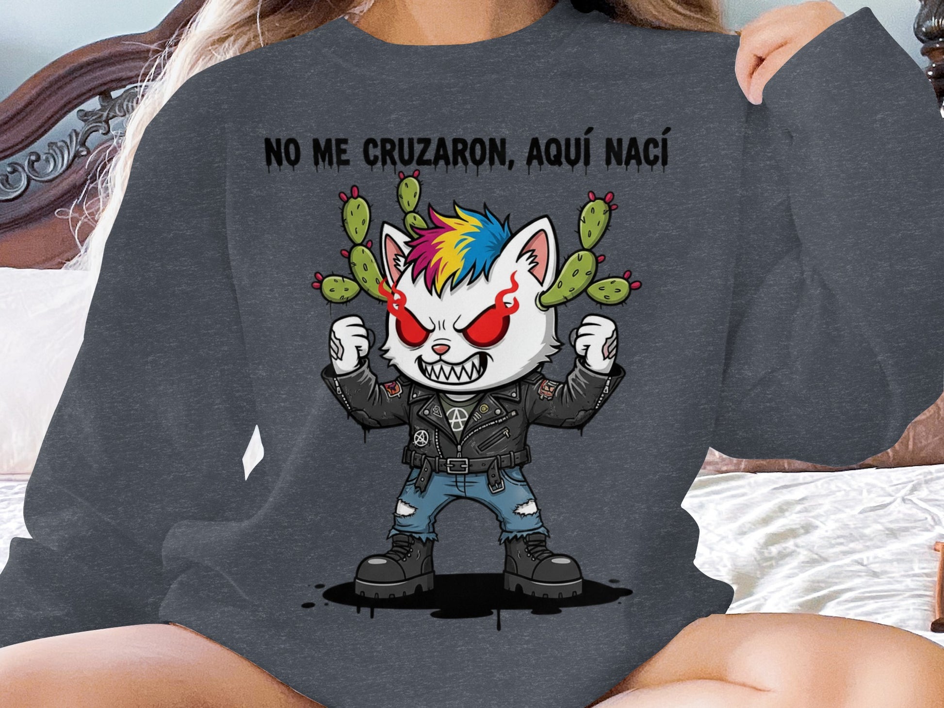 NO ME CRUZARON AQUÍ NACÍ Funny Character product type