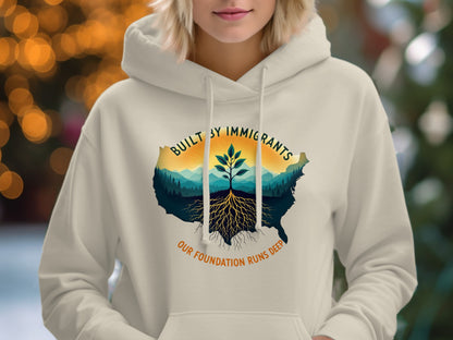 Built by Immigrants Our Foundation Runs Deep hoodie product
