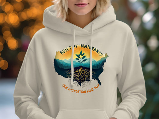 Built by Immigrants Our Foundation Runs Deep hoodie product