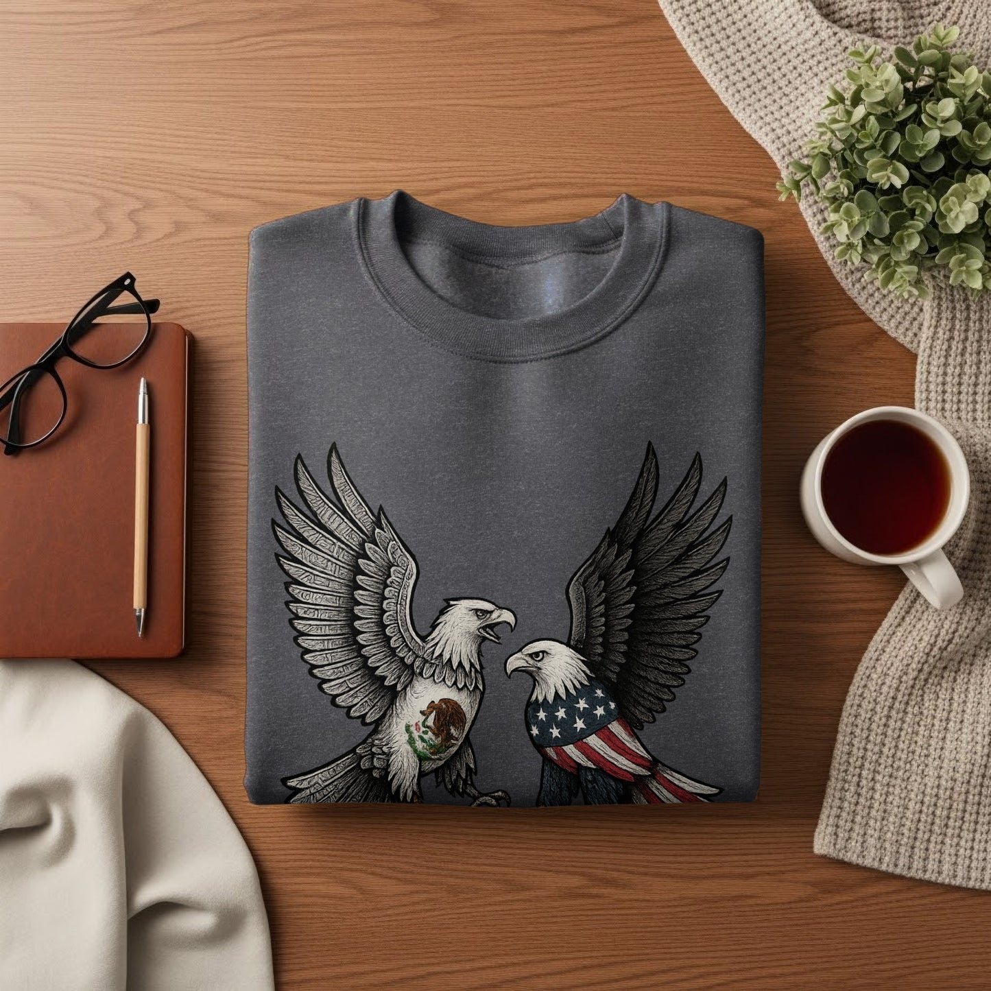 Majestic Eagle Graphic Design Casual Sweatshirt