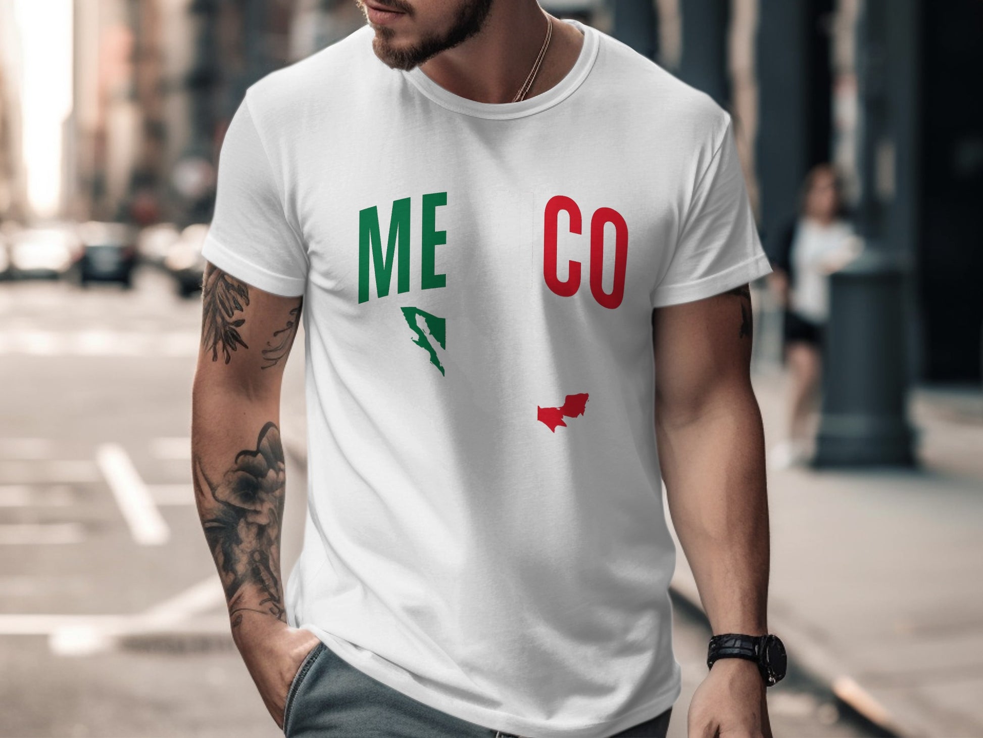 Mexico California Map Tee Shirt product