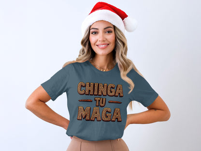 Festive Chinga Tu Maga Graphic Tee for Holidays