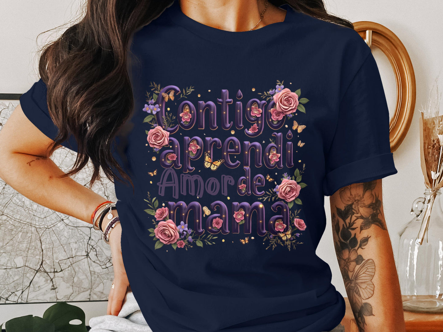 Contigo Aprendi Amor De Mamá Graphic T-shirt product