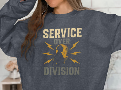 Service Over Division Graphic Sweatshirt product type