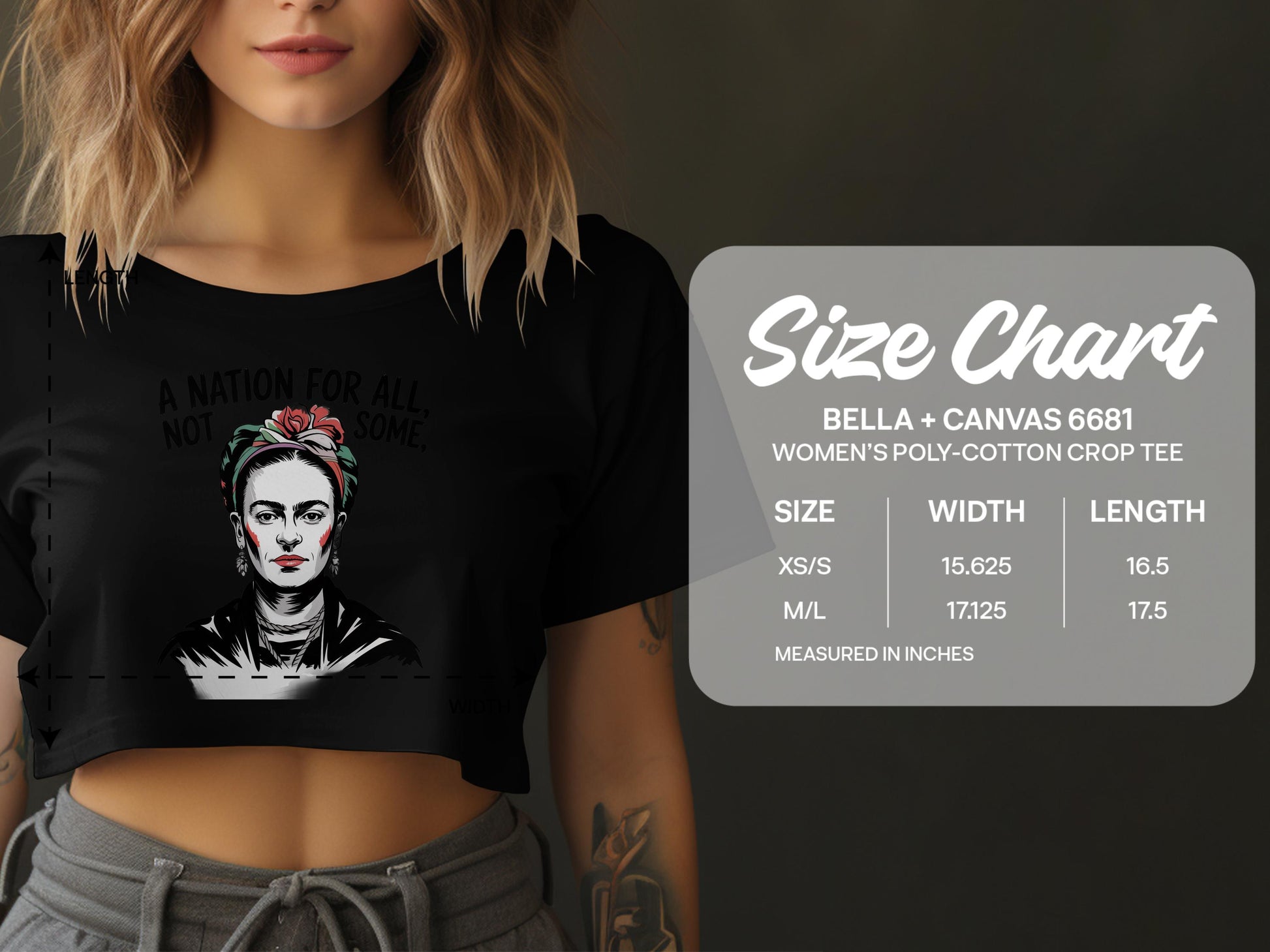 A Nation For All Not Just Some Crop Tee product