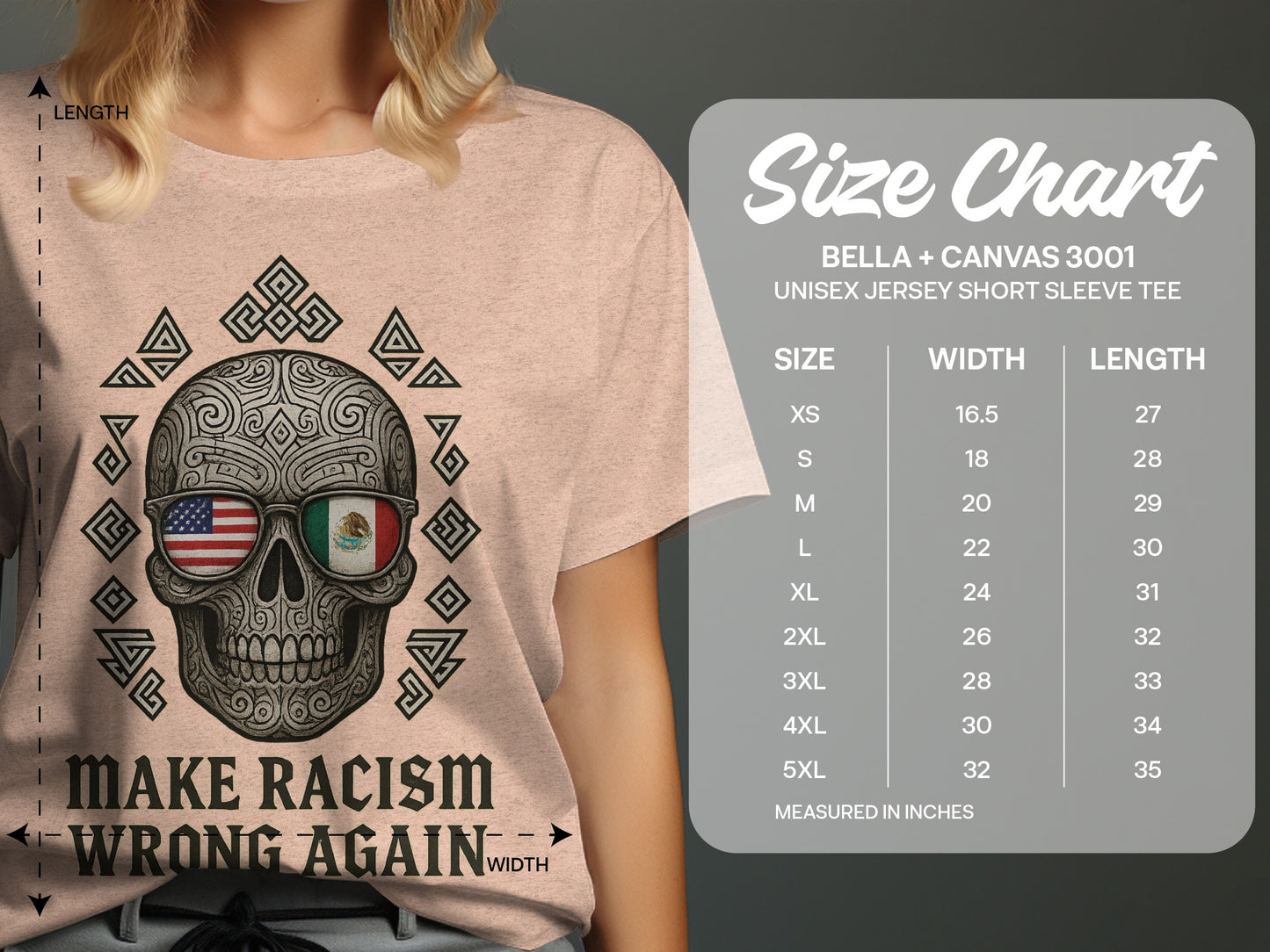 Make Racism Wrong Again Skull Graphic Tee