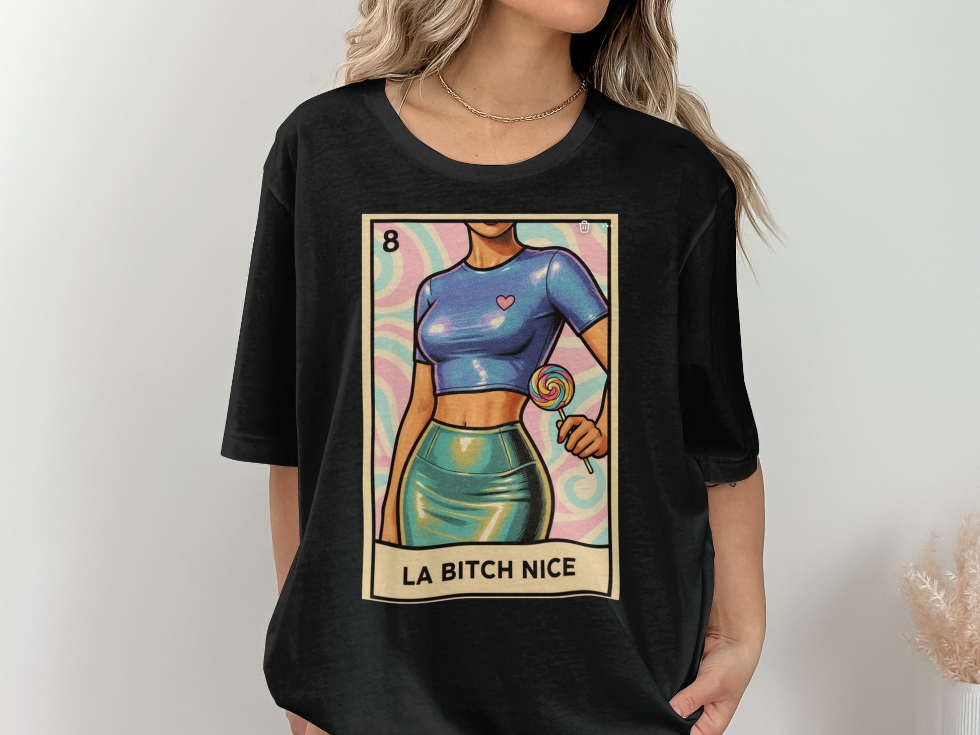 Trendy Graphic Tee with La Bitch Nice T-Shirt product type