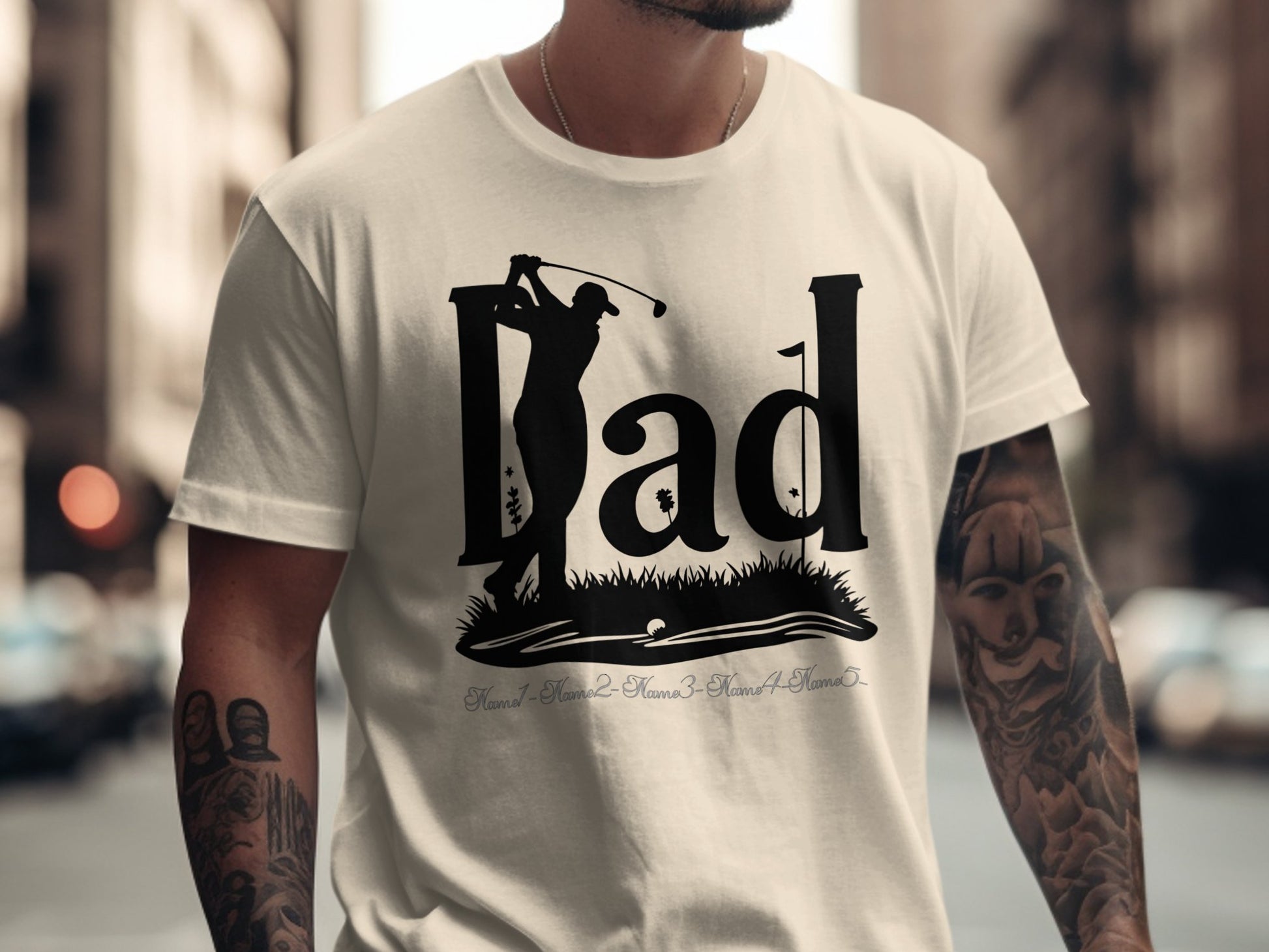 Funny Golf Dad Graphic Casual Tee Shirt product type