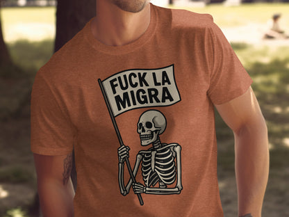 Fuck La Migra Skeleton Graphic T-Shirt product type