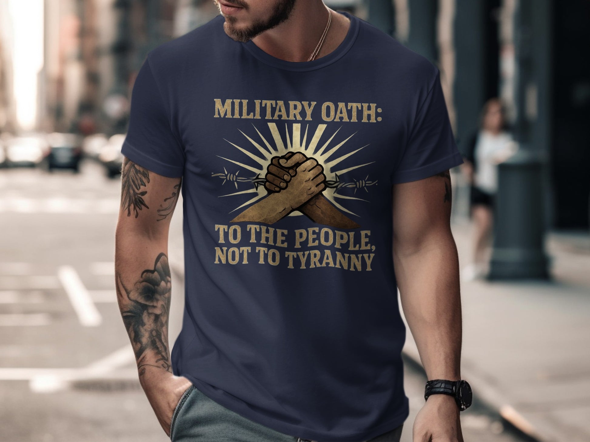Military Oath To The People Not To Tyranny Shirt