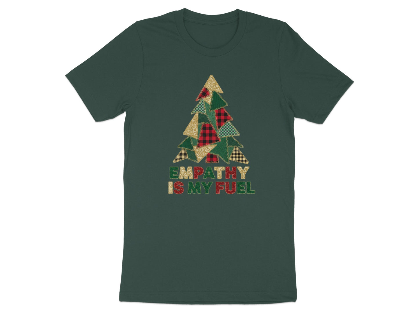 Empathy Is My Fuel Christmas Tree Design Shirt