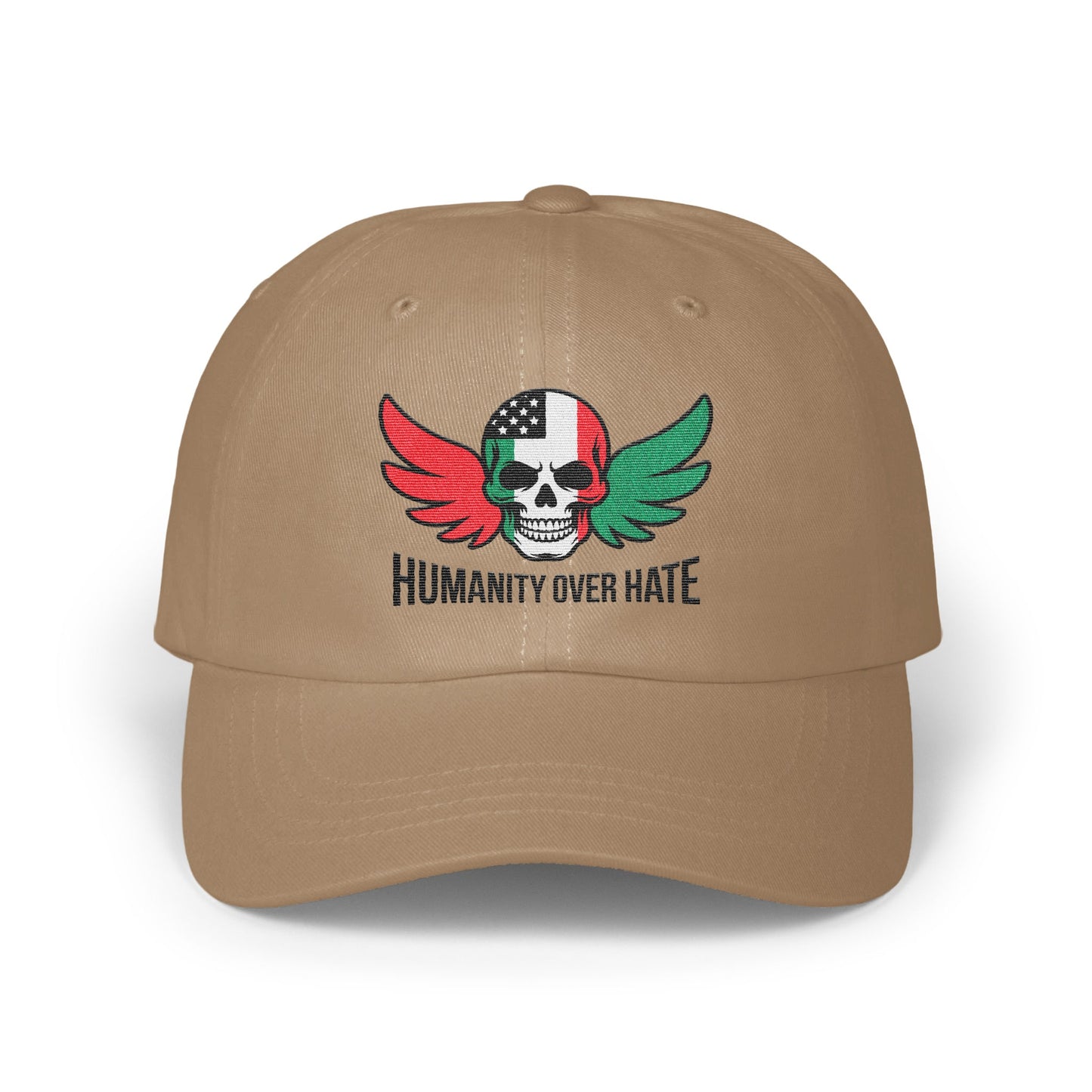 Humanity Over Hate Skull with Wings Graphic Hat product