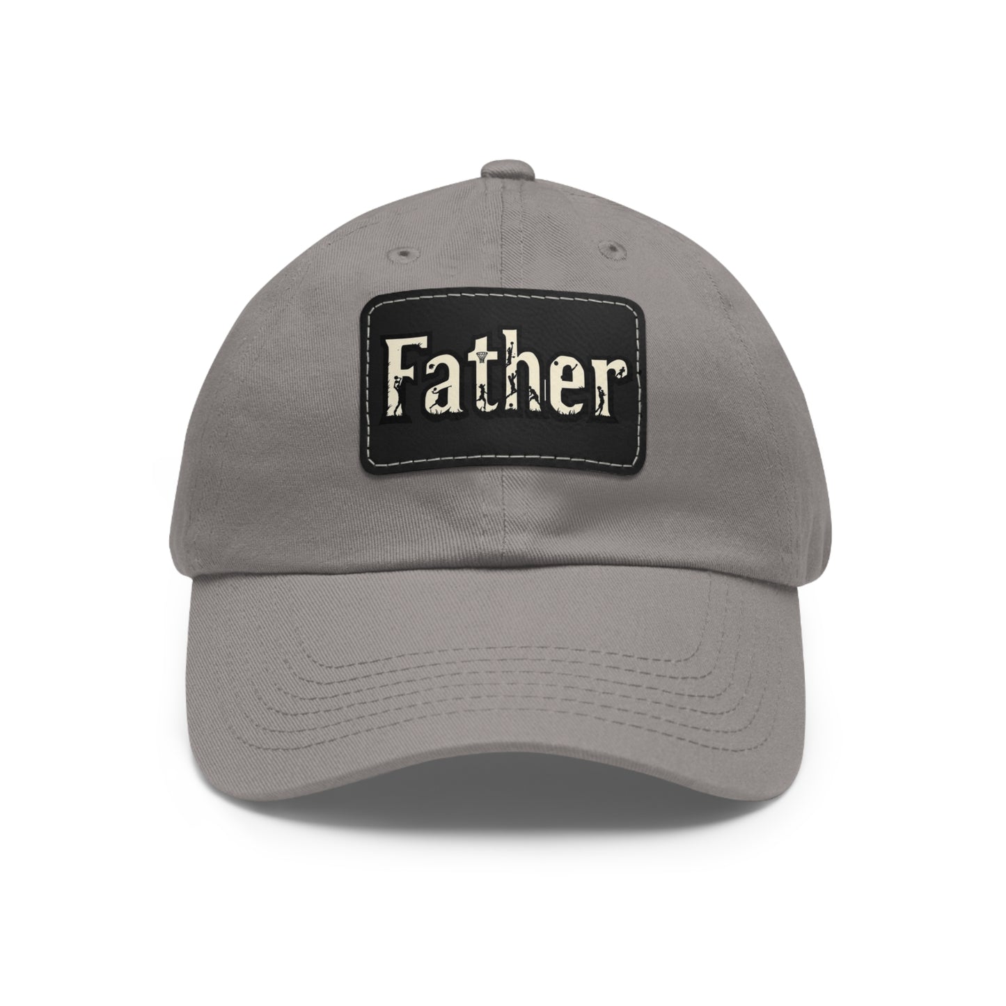 Father Leather Patch Dad Hat - Casual Cap for Dads