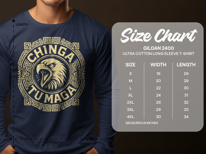 Chinga Tu Maga Graphic Long Sleeve T-shirt
