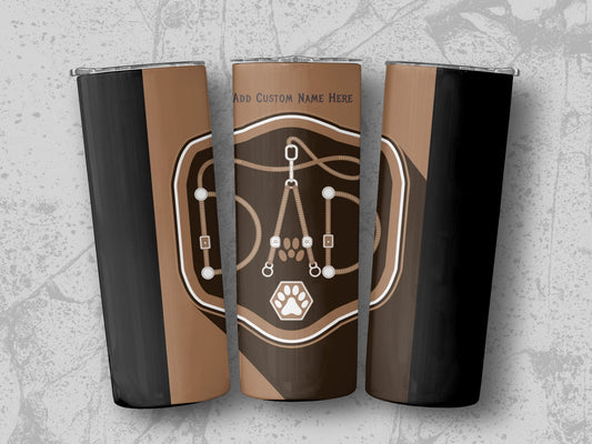 Custom Dad Design Tumbler with Paw Print product type