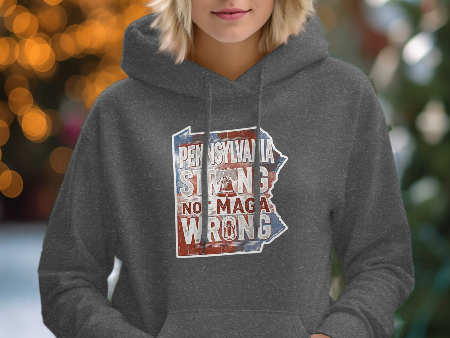 Pennsylvania Strong No Maga Wrong Hoodie product