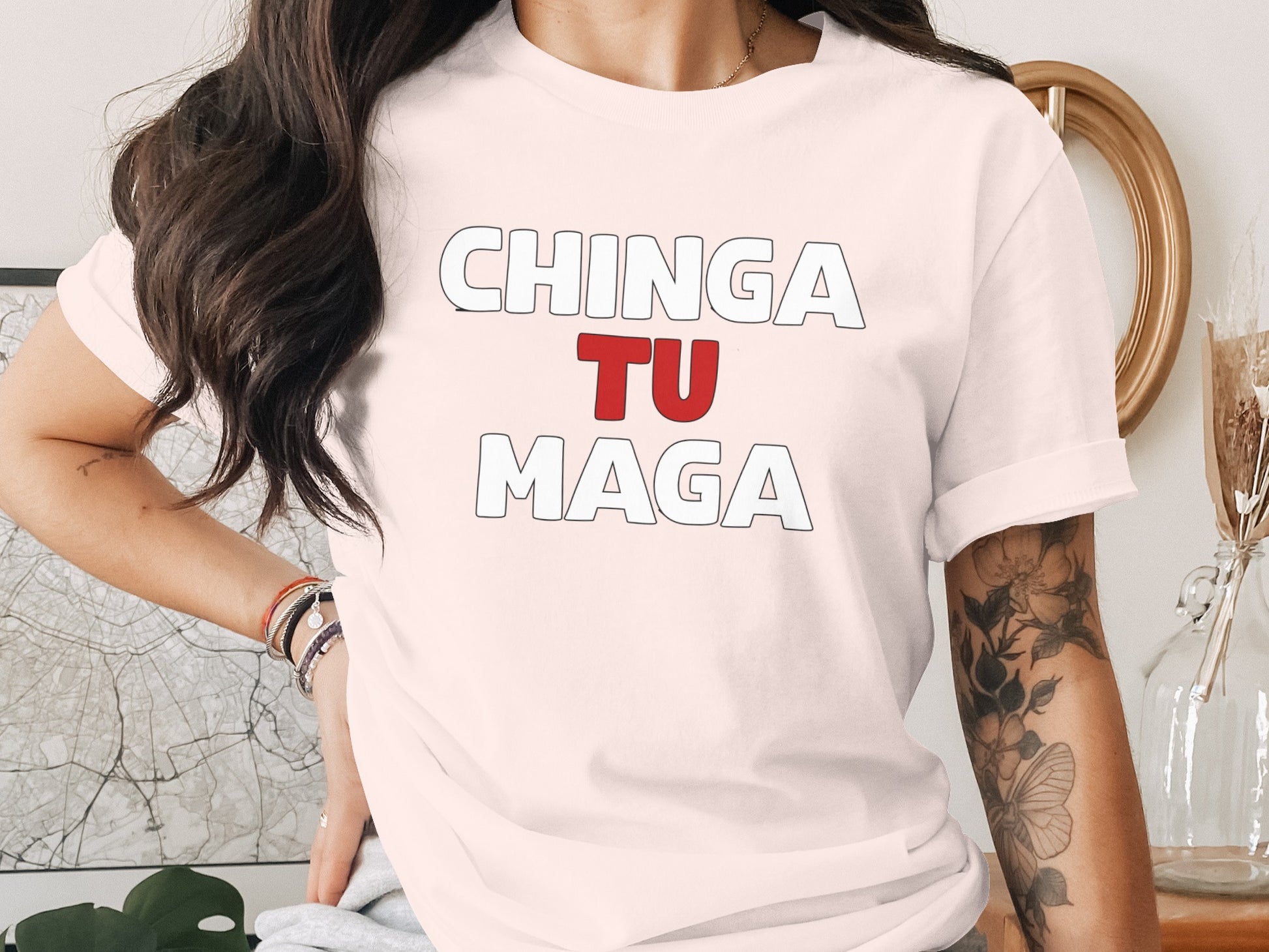 CHINGA TU MAGA Graphic Printed Casual Wear T-shirt