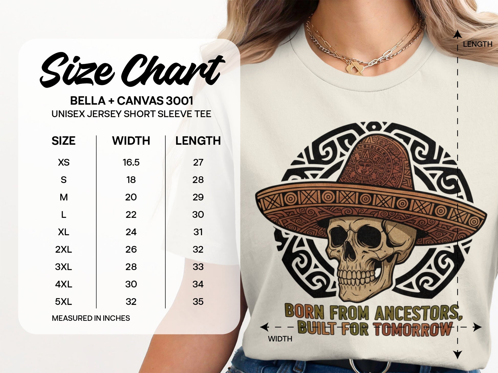 Skull Wearing Sombrero Unisex Jersey T-Shirt