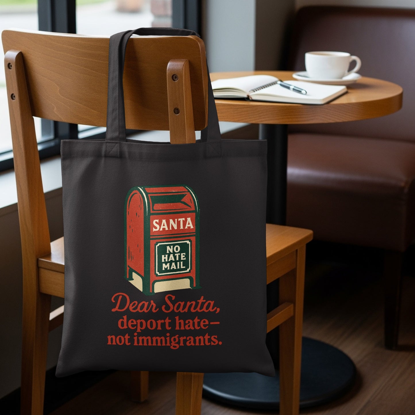 Dear Santa Deport Hate Not Immigrants Tote Bag Product