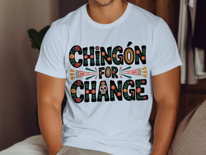 Chingón For Change Unique Graphic Tee Shirt product type