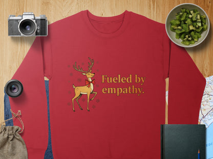 Fueled by Empathy Reindeer Graphic Sweatshirt