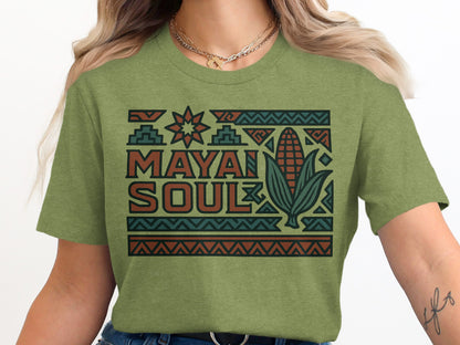 Mayan Soul Graphic Tee Boho Vibes Unique Design product type