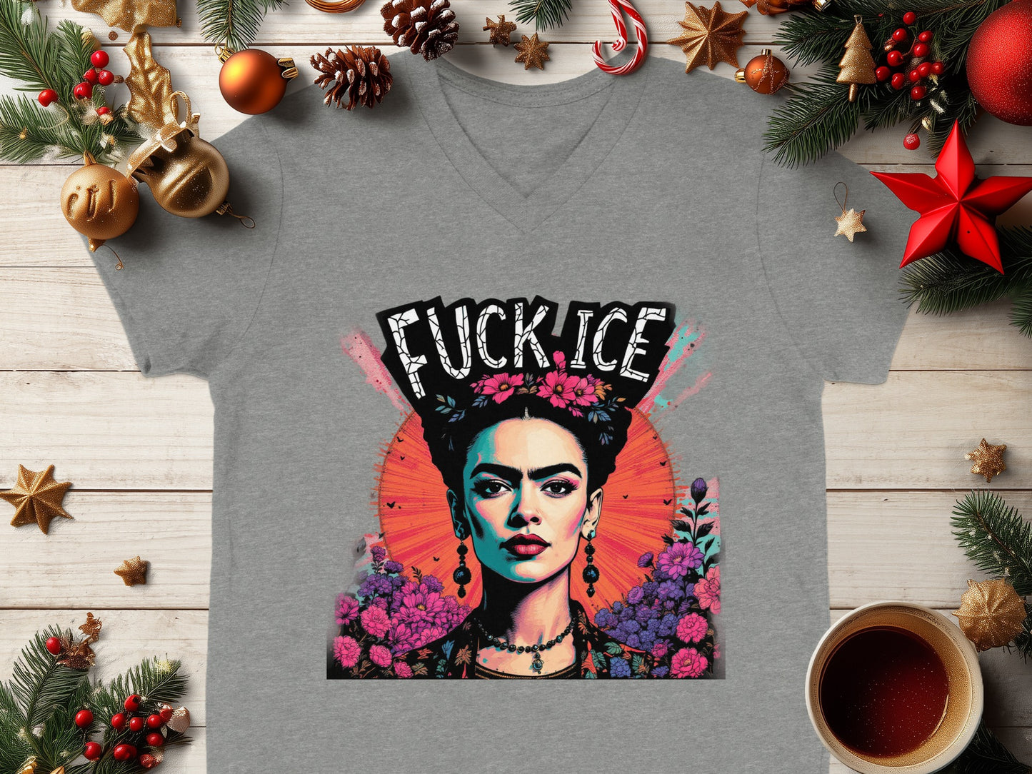 Vibrant Artistic Design T-Shirt Perfect for Holiday Season