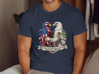 American and Mexican Eagles Protect Immigrants T-shirt product