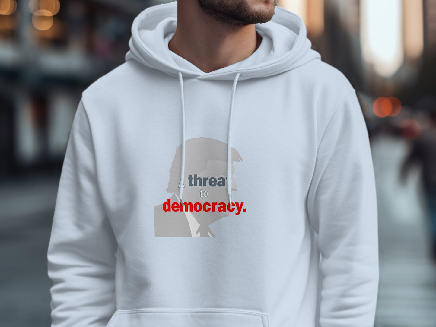 Threat to Democracy Graphic Hoodie Product