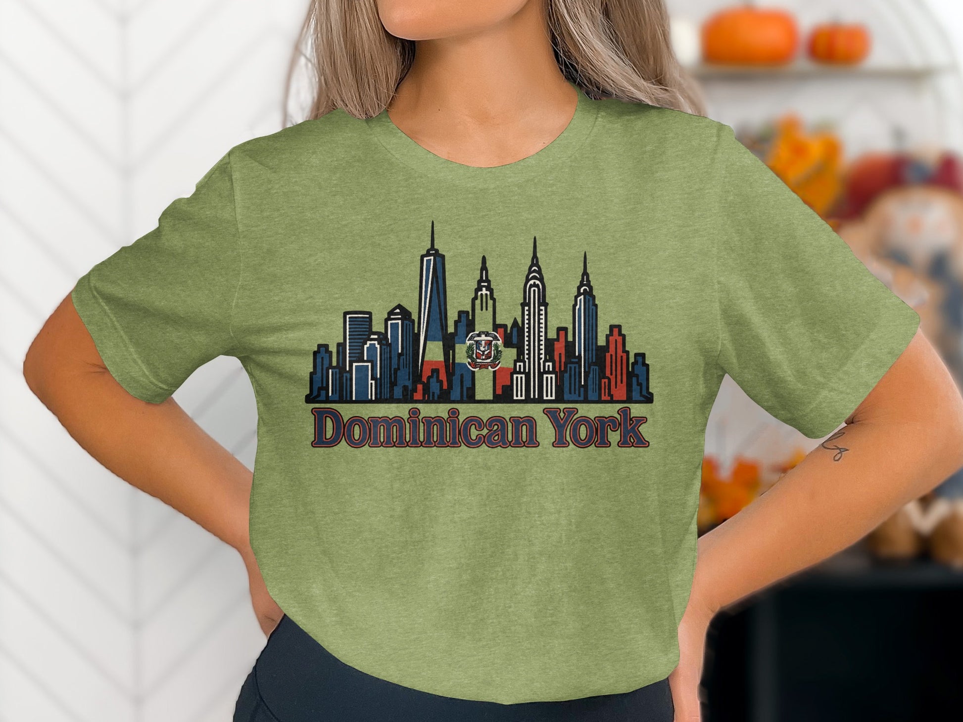 Dominican York City Skyline T-Shirt trendy product