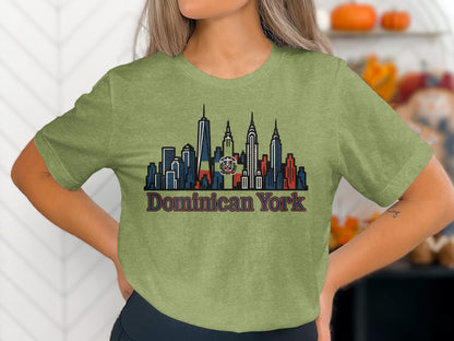 Dominican York City Skyline T-Shirt trendy product
