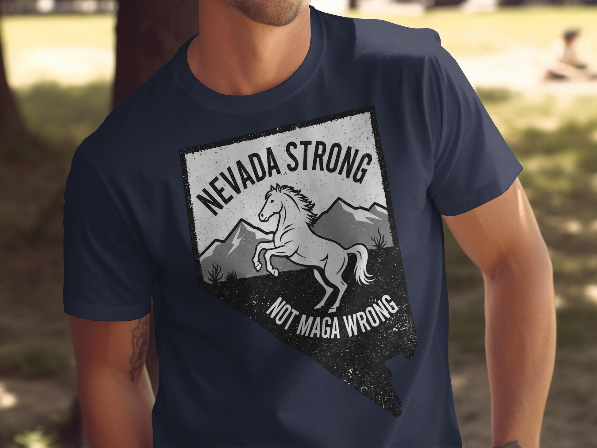Nevada Strong Not MAGA Wrong Graphic T-Shirt product type